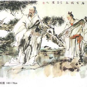 吟松图