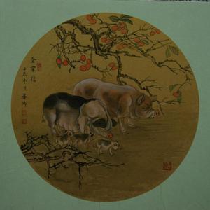 十二生肖之金猪