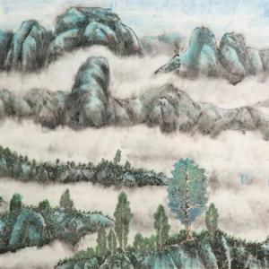 牟志辉大师巴蜀山水秀美山水画