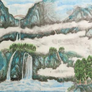 牟志辉大师巴蜀山水秀美山水画