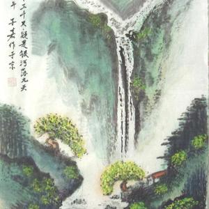 飞流直下三千尺，疑是银河落九天