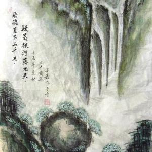 飞流直下三千尺，疑是银河落九天