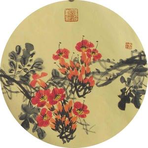 团扇-凌霄