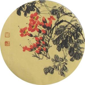 团扇-凌霄2