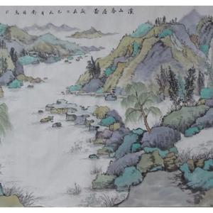 溪山春居图