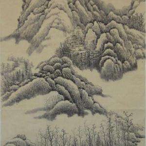 冬日山居图