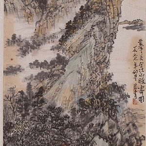 关仝江山晓霁图