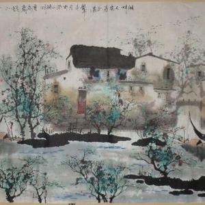 湖畔人家春正浓