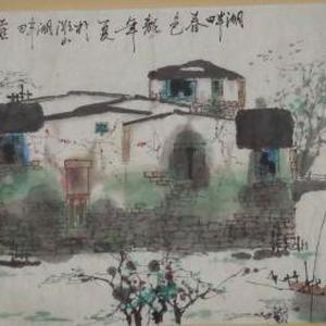 湖畔春色
