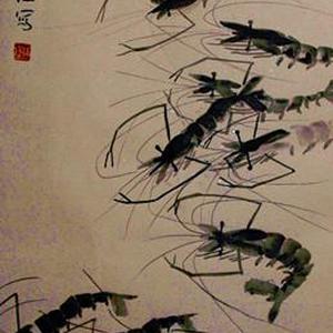 虾嬉图