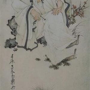 人物四条屏（莲）