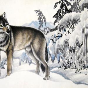 雪霁狼踪