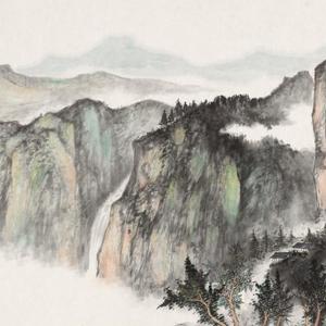 春山晓日图