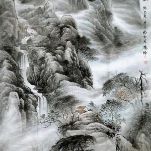 山抹晴云无墨画