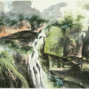 青绿山水：涧底泉声