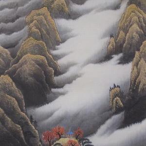 云壑飞流图