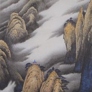 黄山醉夕阳