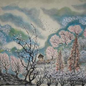 香雪满幽山