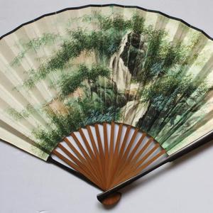 扇面:湘雨萧萧