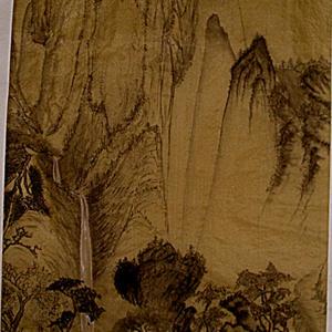 绢本山水画