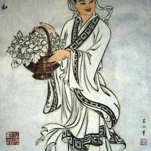 人物绘画《蓝采和》