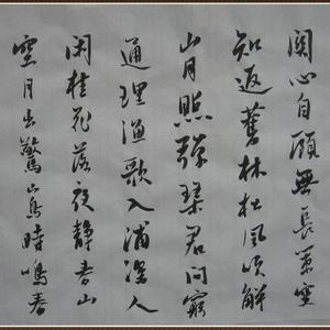 晚年惟好静书法横幅