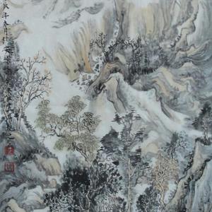 山上流泉自作溪