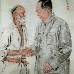 毛主席和库尔班