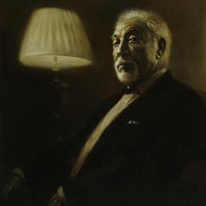 孟永康油画《暮年之光》