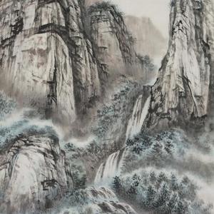 泼墨为山皆有意，白云出岫本无心