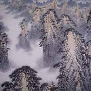 白云飘渺锁苍山
