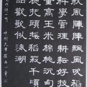 书法-碑林拓片《自作诗一首》