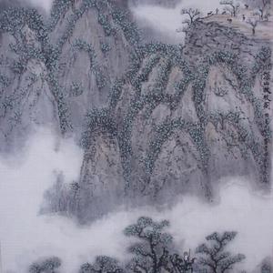 深山放牧图