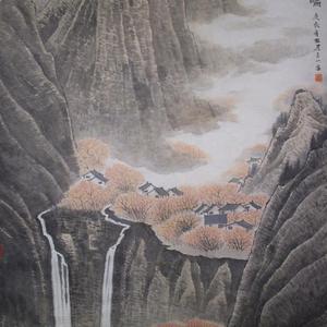 秋山村舍泉鸣