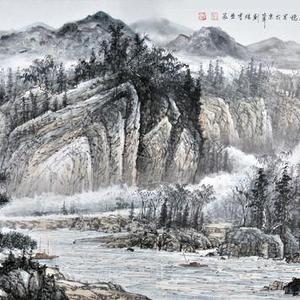 一弯春水碧万点桂山青