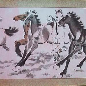 国画六骏图