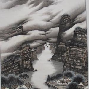 远望云山图