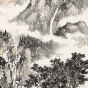万壑松风图