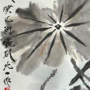 荷塘翠鸟图