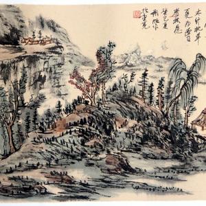 杨朔明山水画