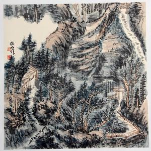 杨朔明山水画