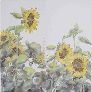 艳阳系列四条屏