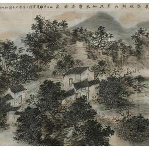 满庭诗境飘红叶 绕砌琴声滴暗泉