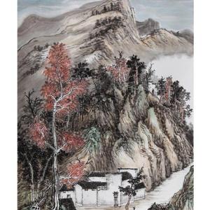 溪山无尽金秋华彩
