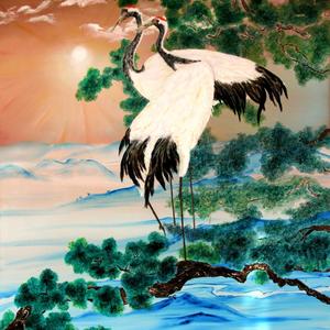 阎万贵 《松鹤延年》