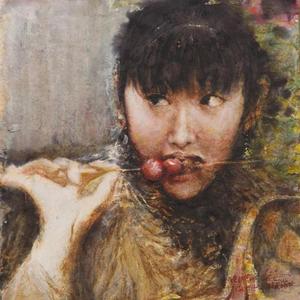 水彩王睦崴《糖葫芦》