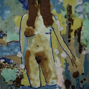 高温窑变颜色铀瓷版画