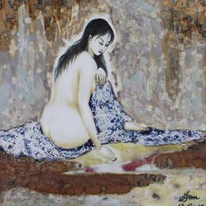 高温窑变颜色铀瓷版画作品