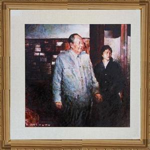 王睦崴油画套作1972坚冰溶化之一《1972年2月21日14时35分》