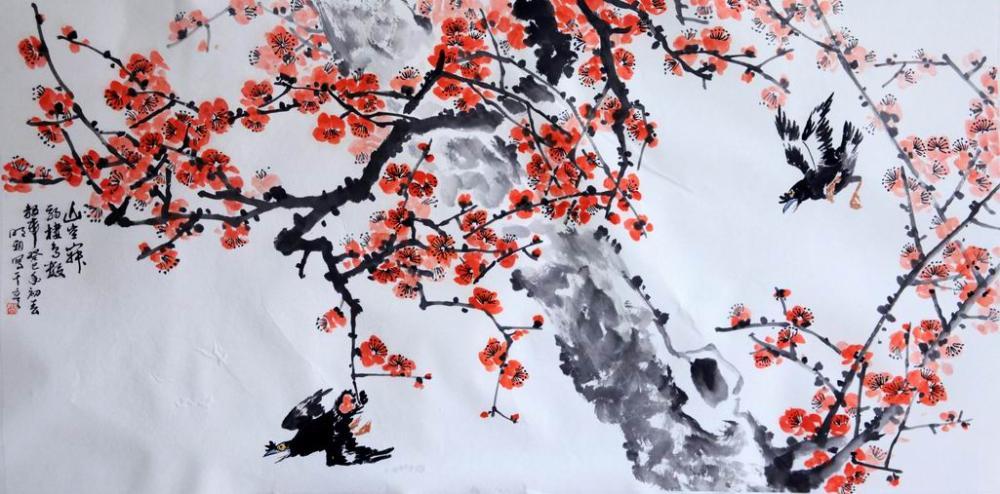 樊明朝作品欣赏:花鸟